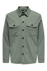 Marškiniai vyrams Only & Sons 22021279CASTORGRAY, žali цена и информация | Рубашка мужская | pigu.lt