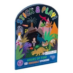 Rinkinys su daugkartiniais lipdukais Dinozaurai kaina ir informacija | Knygos vaikams | pigu.lt