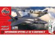 Surenkamas modelis Airfix Supermarine Spitfire & F-35B Lightning II Then and Now 1/72, A50190 kaina ir informacija | Konstruktoriai ir kaladėlės | pigu.lt