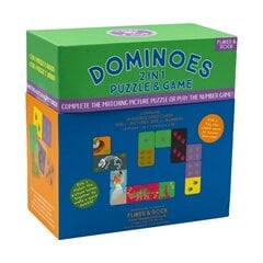Domino stalo žaidimas Dinozaurai 2in1 Floss&Rock kaina ir informacija | Stalo žaidimai, galvosūkiai | pigu.lt