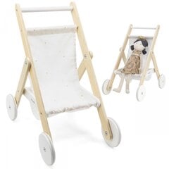 Medinis lėlių vežimėlis Viga kaina ir informacija | Žaislai mergaitėms | pigu.lt