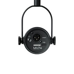 Shure MV7+-K - Paskaitų/vokalinis mikrofonas su XLR/USB-C jungtimi, juoda цена и информация | Микрофоны | pigu.lt