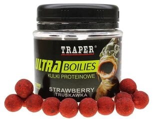 Baltyminiai boiliai Traper Ultra Strawberry, 12mm, 100g kaina ir informacija | Jaukai | pigu.lt