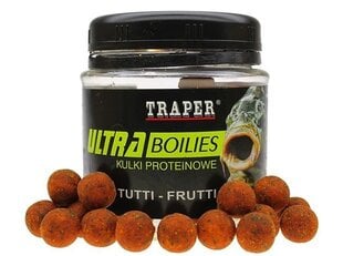 Прикормка TRAPER Ultra Boilies Tutty-Frutty 12мм 100г цена и информация | Прикормки | pigu.lt