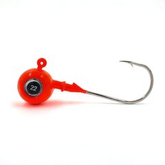 Джиг-головка, 3D глаза, 6 г, красная, на крючке Gamakatsu 3/0, 2 шт, Merganser цена и информация | Грузила для рыбалки | pigu.lt