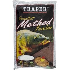 Прикормка TRAPER Method Feeder Клубника 750г цена и информация | Прикормки | pigu.lt