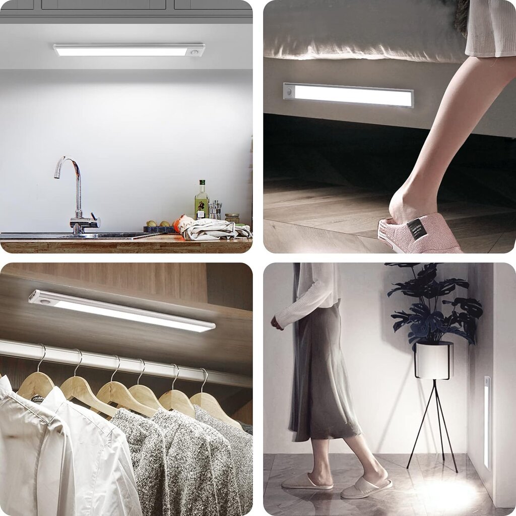 Wobane LED judesio jutiklio šviesa 6000K kaina ir informacija | Elektros lemputės | pigu.lt