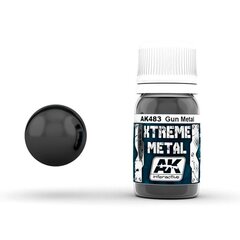 Dažai AK Interactive Xtreme Metal Gun Metal, 30ml kaina ir informacija | Piešimo, tapybos, lipdymo reikmenys | pigu.lt