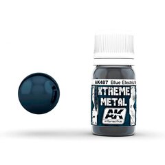 Dažai AK Interactive Xtreme Metal Metalic Blue, 30ml kaina ir informacija | Piešimo, tapybos, lipdymo reikmenys | pigu.lt