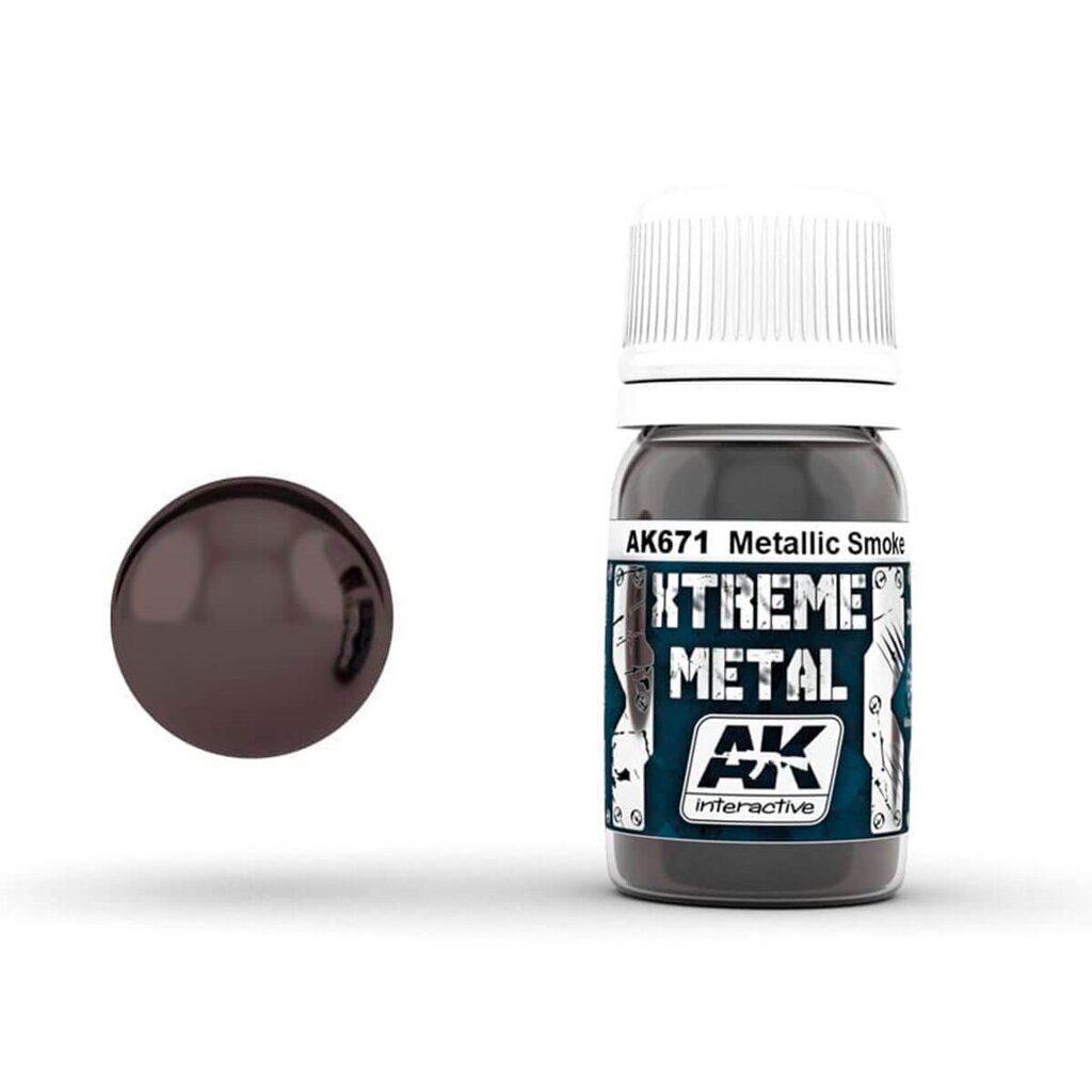 Dažai Interactive Xtreme Metal Smoke Metallic, 30ml kaina ir informacija | Piešimo, tapybos, lipdymo reikmenys | pigu.lt