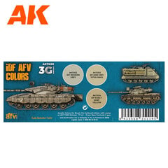 Akrilinių dažų rinkinys AK Interactive AK11650 Idf Afv Color Combos kaina ir informacija | Piešimo, tapybos, lipdymo reikmenys | pigu.lt