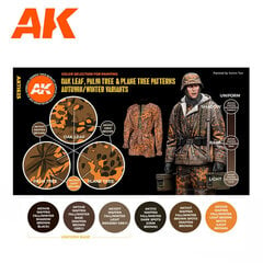 Akrilinių dažų rinkinys AK Interactive Oak Leaf Autumn-Winter 3G, 6 spalv. kaina ir informacija | Piešimo, tapybos, lipdymo reikmenys | pigu.lt
