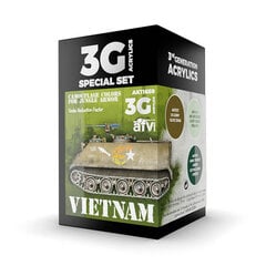 Akrilinių dažų rinkinys AK Interactive Vietnam Colors 3G, 3 spalv. цена и информация | Принадлежности для рисования, лепки | pigu.lt