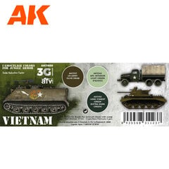 Akrilinių dažų rinkinys AK Interactive Vietnam Colors 3G, 3 spalv. kaina ir informacija | Piešimo, tapybos, lipdymo reikmenys | pigu.lt