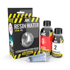 2 komponentė derva AK Interactive Resin Water, 375ml kaina ir informacija | Piešimo, tapybos, lipdymo reikmenys | pigu.lt