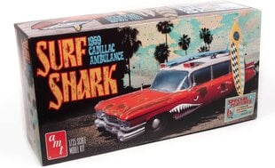 AMT 1242 - 1959 Cadillac Ambulance - Surf Shark, 1/25 цена и информация | Склеиваемые модели | pigu.lt