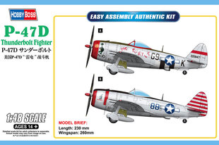 Hobby Boss HB85811 - P-47D Thunderbolt, 1/48 цена и информация | Склеиваемые модели | pigu.lt