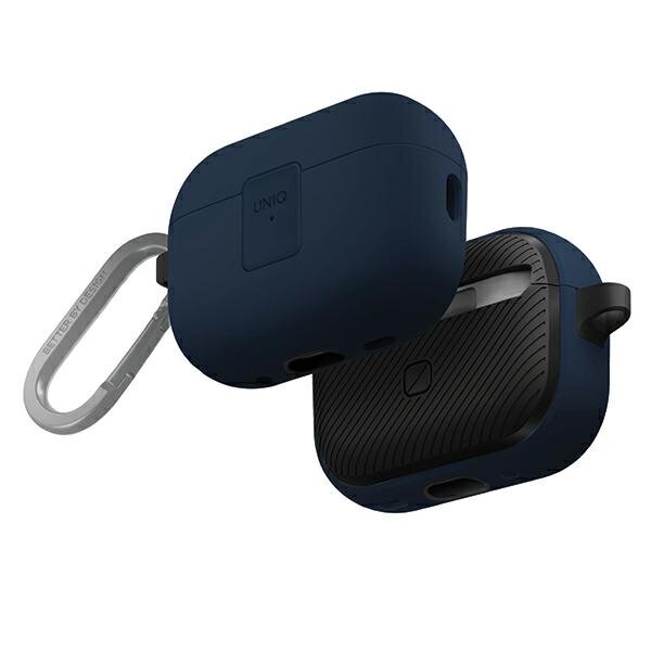 UNIQ etui Clyde Lock Case AirPods Pro 2 (2022|2023) niebiesko-ciemnoszary|royal blue-dark grey цена и информация | Moteriškos rankinės | pigu.lt