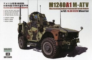 Galaxy Hobby GH72A05 - M1240A1 M-ATV w/Michelin XZL 16.00 X R20 Wheel Set, 1/72 цена и информация | Склеиваемые модели | pigu.lt