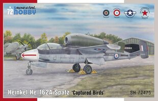 Special Hobby SH72475 - Heinkel He 162A Spatz 'Captured Birds', 1/72 цена и информация | Склеиваемые модели | pigu.lt