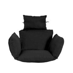 Pagalvė lauko pakabinamai kėdei, juoda kaina ir informacija | Lauko kėdės, foteliai, pufai | pigu.lt