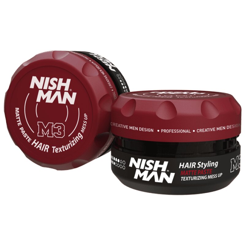 Plaukų matinė formavimo pasta Nishman M3 Hair Texturizing Mess Up vyrams, 30 ml kaina ir informacija | Plaukų formavimo priemonės | pigu.lt
