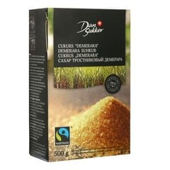 Сахар Dan Sukker Демерара, 500 г цена и информация | Кулинарные добавки | pigu.lt
