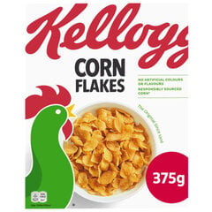 Кукурузные хлопья Kellogg's, 375 г цена и информация | Сухие завтраки | pigu.lt