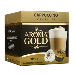 Kavos kapsulės Aroma Gold Cappuccino, 186,4 g kaina ir informacija | Kava, kakava | pigu.lt
