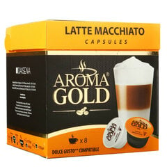 Kavos kapsulės Aroma Gold Latte Macchiato, 193,6 g kaina ir informacija | Kava, kakava | pigu.lt