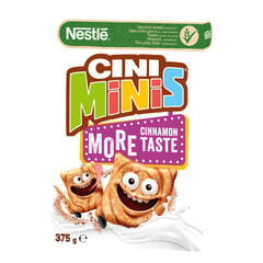 Cinamono skonio dribsniai Nestle Cini Minis, 375 g kaina ir informacija | Sausi pusryčiai | pigu.lt