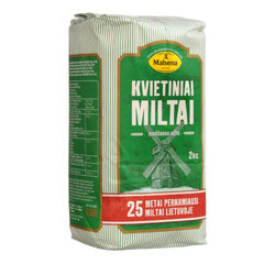 Kvietiniai miltai Malsena, 2 kg kaina ir informacija | Miltai | pigu.lt