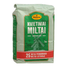 Kvietiniai miltai Malsena, 550 D, 1 kg kaina ir informacija | Miltai | pigu.lt