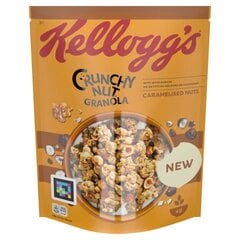 Dribsniai su karamelizuotais riešutais Kellogg's Crunchy Nut Granola, 380 g kaina ir informacija | Sausi pusryčiai | pigu.lt