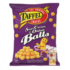 Traškučiai Taffel Sourcream & Onion Balls, 110 g kaina ir informacija | Užkandžiai, traškučiai | pigu.lt