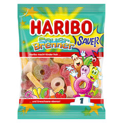 Жевательные конфеты Haribo Sour Brenners, 160 г цена и информация | Сладости | pigu.lt