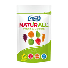 Guminukai Vidal Doypack Naturall Fruit & Veggie, 180 g kaina ir informacija | Saldumynai | pigu.lt