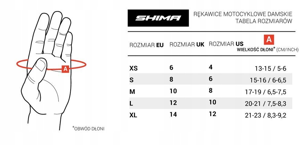 Moteriškos moto pirštinės Shima RS-2 Lady , juoda kaina ir informacija | Moto pirštinės, apsaugos | pigu.lt