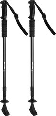 Трекинговые палки J56, 2 шт., черные  цена и информация | Палки для ходьбы | pigu.lt