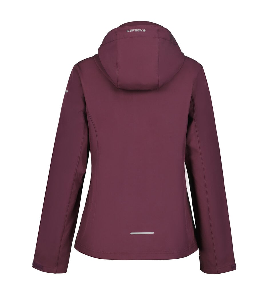 Icepeak moteriška softshell striukė BRENHAM, tamsiai violetinė kaina ir informacija | Striukės moterims | pigu.lt