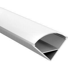 Угловой анодированный алюминиевый профиль для светодиодной ленты, 3м x 15,8мм x 15,8мм, комплект из 2 шт. цена и информация | Светодиодные ленты | pigu.lt