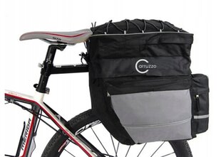Bagažinės krepšys Carruzzo, juodas kaina ir informacija | Kiti dviračių priedai ir aksesuarai | pigu.lt