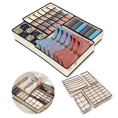 Livman stalčių organizacinės dėžutės kojinėms ir apatiniams SU-001, 4 vnt. kaina ir informacija | Daiktadėžės | pigu.lt