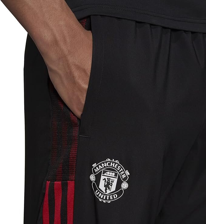 Sportinės kelnės vyrams Adidas Manchester United 879965, juodos kaina ir informacija | Sportinė apranga vyrams | pigu.lt