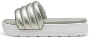 Puma Шлепанцы Karmen Slide Puffy White Silver 395399 03 395399 03/7 цена и информация | Женские тапочки | pigu.lt