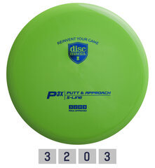 Discgolf DISCMANIA Putter S-LINE P3X lime 3/2/0/3 цена и информация | Диск-гольф | pigu.lt