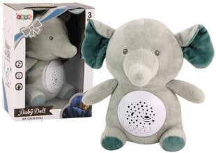 Pliušinis drambliukas miegui su garso ir šviesos efektais Lean Toys kaina ir informacija | Minkšti (pliušiniai) žaislai | pigu.lt