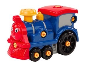 Žaislas traukinys su įrankių priedais, Lean Toys, mėlynas kaina ir informacija | Žaislai berniukams | pigu.lt