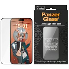 PanzerGlass Ceramic Protection iPhone 15 Plus 6.7" Ultra-Wide-Fit Screen Protection Easy Aligner Included 2839 цена и информация | Защитные пленки для телефонов | pigu.lt