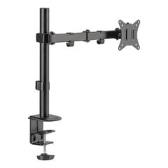 Silver Monkey UM-400 desk mount for 17-32'' monitor with folding arm - black цена и информация | Кронштейны для монитора | pigu.lt